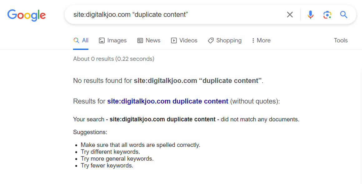 Get rid of Duplicate Content by Digital Kjoo 